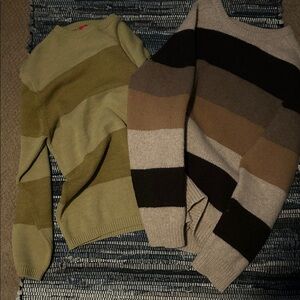 Striped fall sweaters